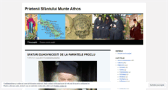 Desktop Screenshot of prieteniisfmunteathos.wordpress.com