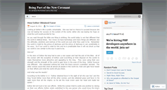 Desktop Screenshot of beingunderthenewcovenant.wordpress.com