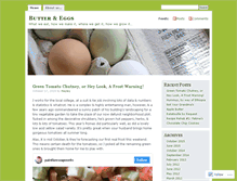 Tablet Screenshot of buttereggs.wordpress.com