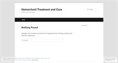 Desktop Screenshot of hemorrhoidcare.wordpress.com