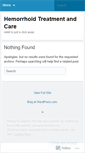 Mobile Screenshot of hemorrhoidcare.wordpress.com