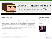 Tablet Screenshot of onevideogamersview.wordpress.com