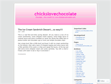 Tablet Screenshot of chickslovechocolate.wordpress.com