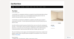 Desktop Screenshot of catnothere.wordpress.com