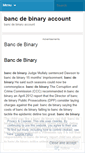 Mobile Screenshot of feeds.bancdebinaryaccount.wordpress.com