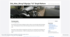 Desktop Screenshot of digvijaysinghrathore.wordpress.com