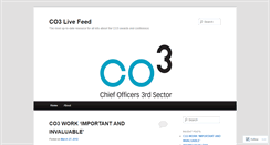 Desktop Screenshot of co3livefeed.wordpress.com