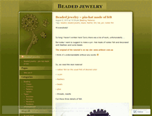 Tablet Screenshot of mybeading.wordpress.com