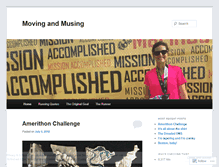 Tablet Screenshot of movingandmusing.wordpress.com