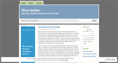 Desktop Screenshot of divebetter.wordpress.com