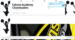 Desktop Screenshot of falconscheeracademy.wordpress.com