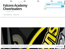 Tablet Screenshot of falconscheeracademy.wordpress.com