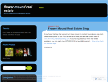 Tablet Screenshot of flowermoundrealestate.wordpress.com