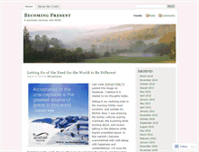 Tablet Screenshot of becomingpresent.wordpress.com