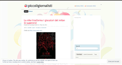 Desktop Screenshot of piccoligiornalisti.wordpress.com