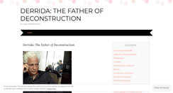 Desktop Screenshot of newderrida.wordpress.com