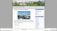 Desktop Screenshot of opusdeienelmundo.wordpress.com