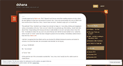 Desktop Screenshot of dshana.wordpress.com