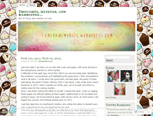 Tablet Screenshot of cameramemories.wordpress.com