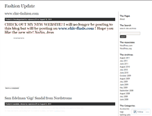 Tablet Screenshot of fashionupdate.wordpress.com