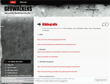 Tablet Screenshot of geowalkers.wordpress.com