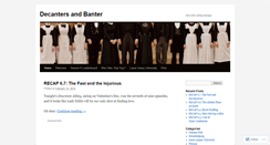 Desktop Screenshot of decantersandbanter.wordpress.com