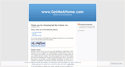 Desktop Screenshot of getmeahome.wordpress.com