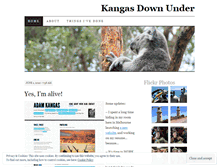 Tablet Screenshot of kangasdownunder.wordpress.com