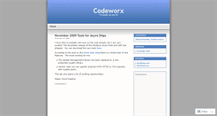 Desktop Screenshot of codeworx.wordpress.com