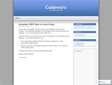 Tablet Screenshot of codeworx.wordpress.com