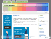 Tablet Screenshot of livingincolor.wordpress.com