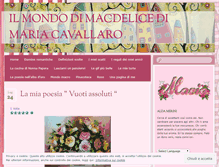 Tablet Screenshot of mariacavallaro.wordpress.com