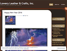 Tablet Screenshot of loweryleather.wordpress.com