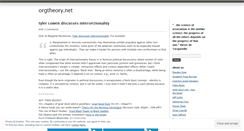 Desktop Screenshot of orgtheory.wordpress.com