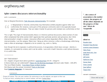 Tablet Screenshot of orgtheory.wordpress.com