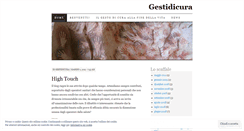 Desktop Screenshot of gestidicura.wordpress.com