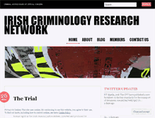 Tablet Screenshot of irishcriminologyresearchnetwork.wordpress.com