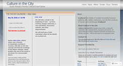 Desktop Screenshot of cultureinthecity.wordpress.com