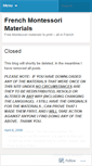 Mobile Screenshot of frenchmontessori.wordpress.com