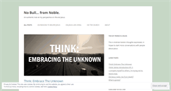Desktop Screenshot of nobullnoble.wordpress.com