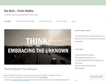 Tablet Screenshot of nobullnoble.wordpress.com