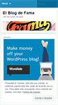 Mobile Screenshot of blogdefama.wordpress.com