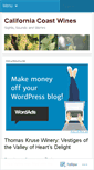 Mobile Screenshot of californiacoastwines.wordpress.com
