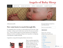 Tablet Screenshot of angelsofbabysleep.wordpress.com