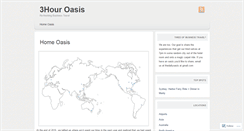 Desktop Screenshot of 3houroasis.wordpress.com
