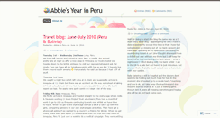 Desktop Screenshot of abbieperu.wordpress.com