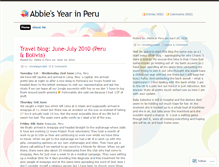 Tablet Screenshot of abbieperu.wordpress.com