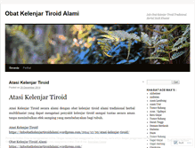 Tablet Screenshot of infoobatkelenjartiroidalami.wordpress.com