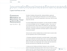 Tablet Screenshot of journalofbusinessfinanceandaccounting.wordpress.com