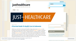 Desktop Screenshot of justhealthcare.wordpress.com